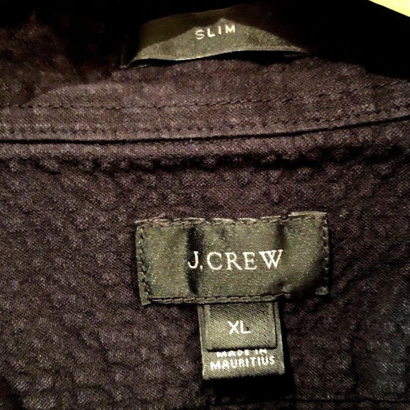 J CREW Seersucker Long Sleeve XL - NICE! - Picture 6 of 7